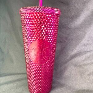 Starbucks Venti Cold Cup - Berry Bling Iridescent Studded